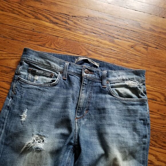 Joe's Jeans Men's 33x33 Rebel Fit Distressed Straight Leg Denim Blue Jeans - Picture 2 of 12